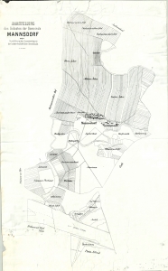 Mannsdorf vor der Kommassierung in den 1920ern