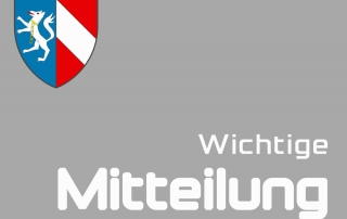 wichtige Mitteilung